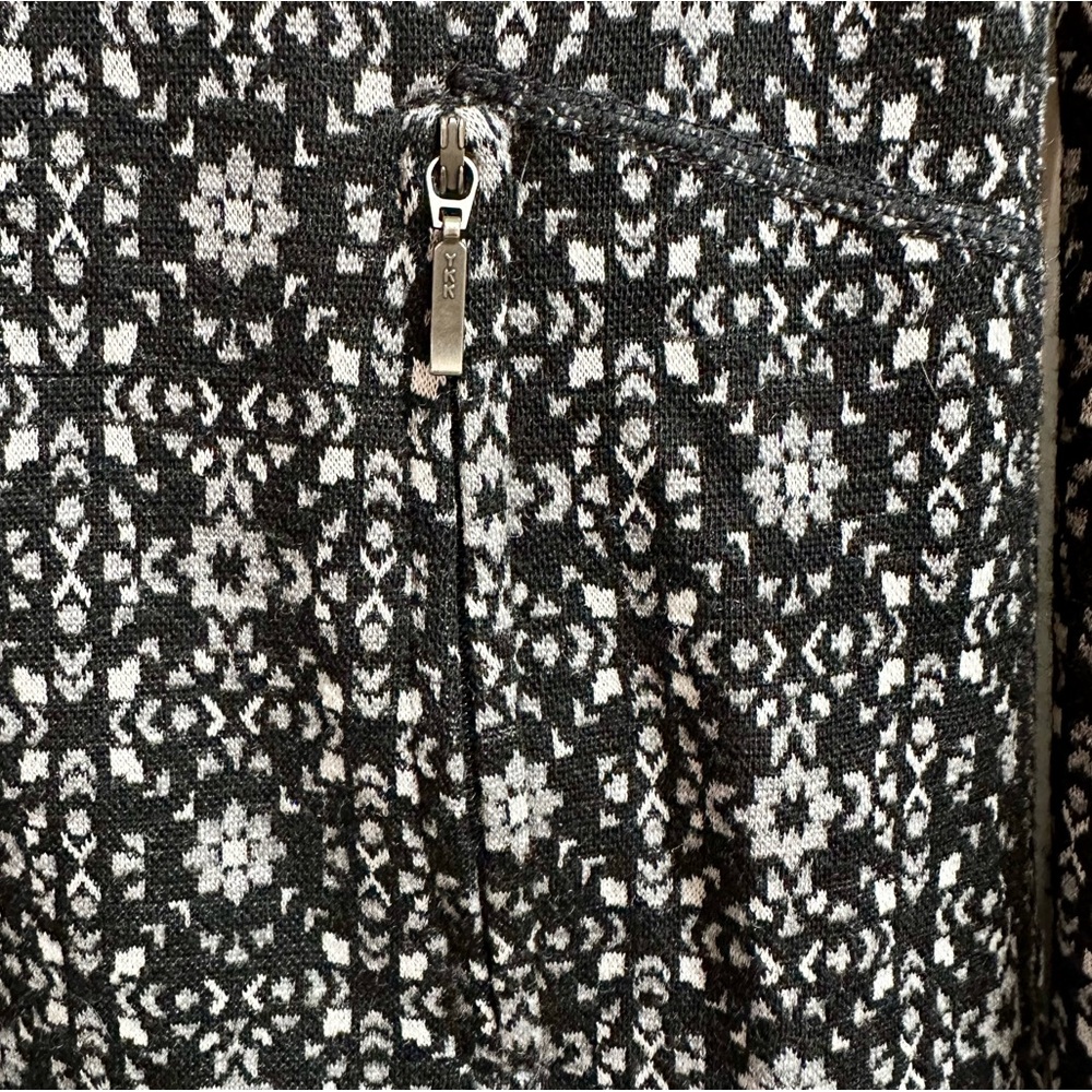 Ibex Juliette Zip Tunic Jacket 100% Merino Wool Black & White Size XS-- travel ! - Picture 10 of 16